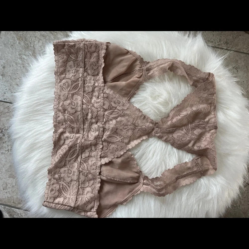Free People Galloon Lace Bralette M - Picture 3 of 4